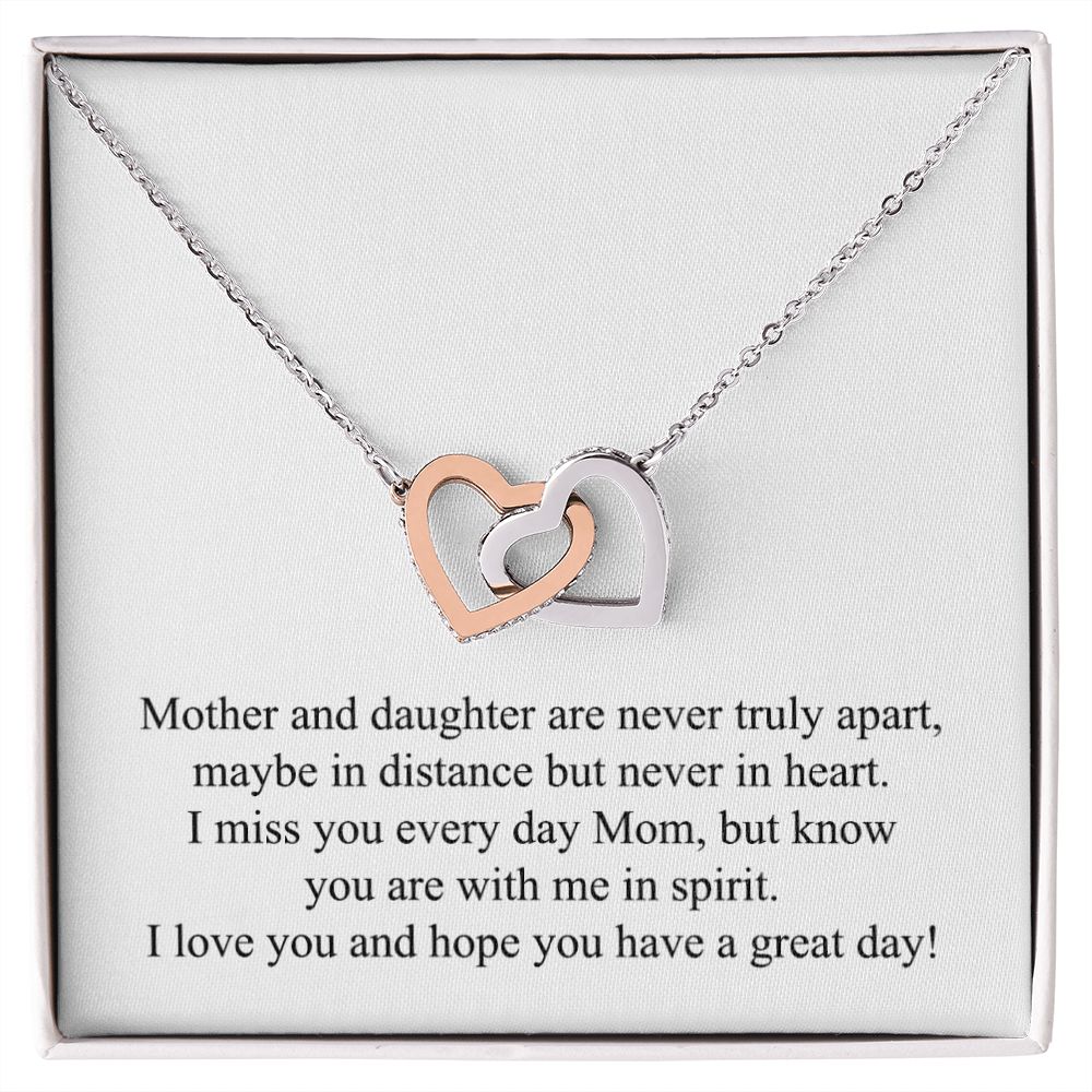 Happy Mother's Day (From Daughter) 003 - Interlocking Hearts Necklace