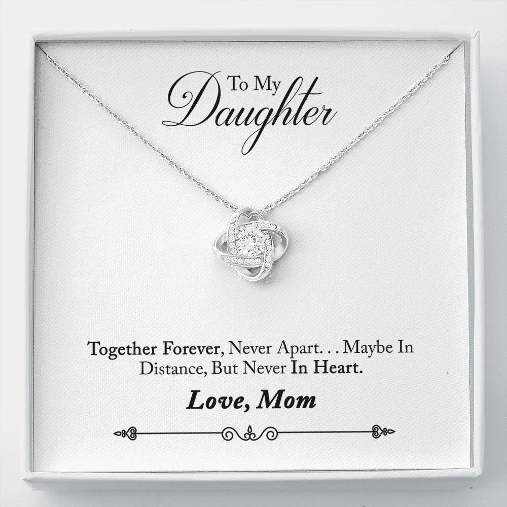 041 - To Daughter From Mom - Love Knot Necklace