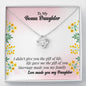 315 - To Daughter - Love Knot Necklace