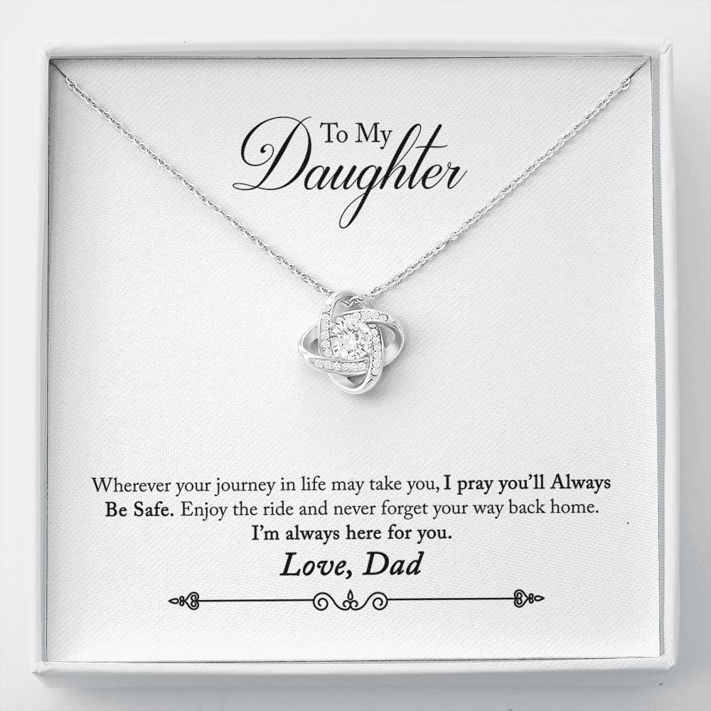 030 - To Daughter From Dad - Love Knot Necklace
