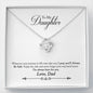 030 - To Daughter From Dad - Love Knot Necklace