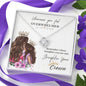 316 - To Daughter From Mom - Love Knot Necklace