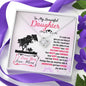 314 - To Daughter From Mom - Love Knot Necklace