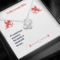 To My Lovely Wife (Valentine's) - Love Knot Necklace