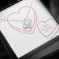 Happy Valentine's Day - Candy Hearts - Love Knot Necklace