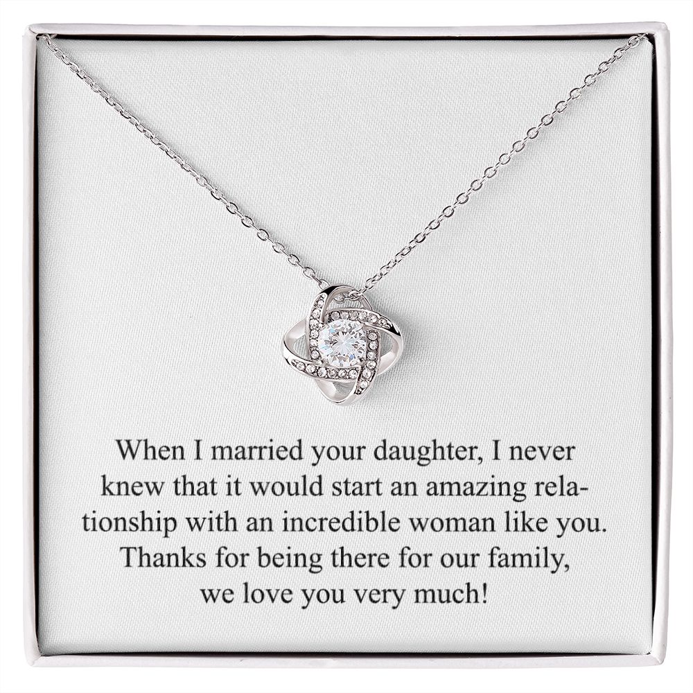 Happy Mother's Day (For Mother In Law) 007 - Love Knot Necklace