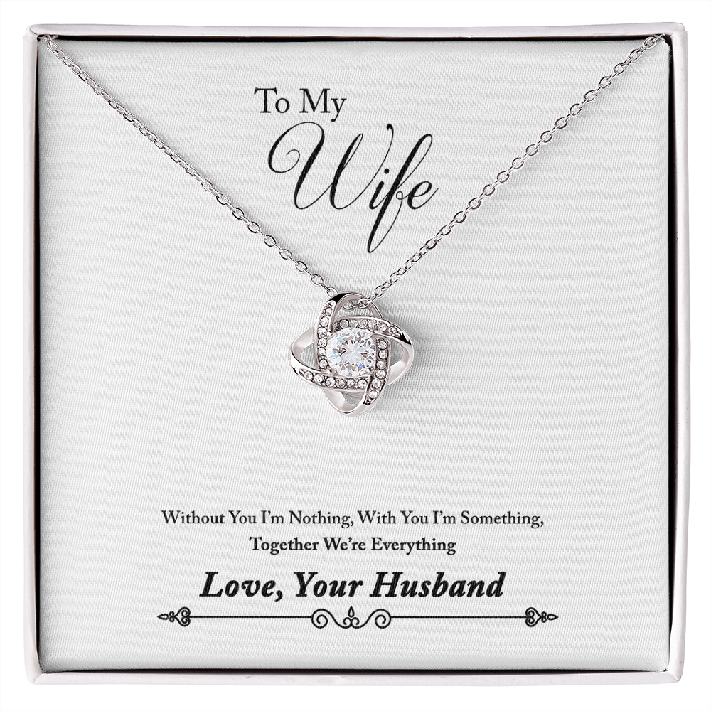 007 To My Wife - Love Knot Necklace