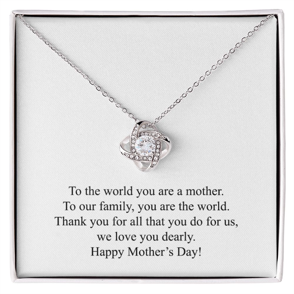 Happy Mother's Day (From Husband) 001 - Love Knot Necklace