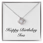 Happy Birthday Iva - Love Knot Necklace
