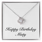 Happy Birthday Misty - Love Knot Necklace