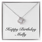 Happy Birthday Molly - Love Knot Necklace