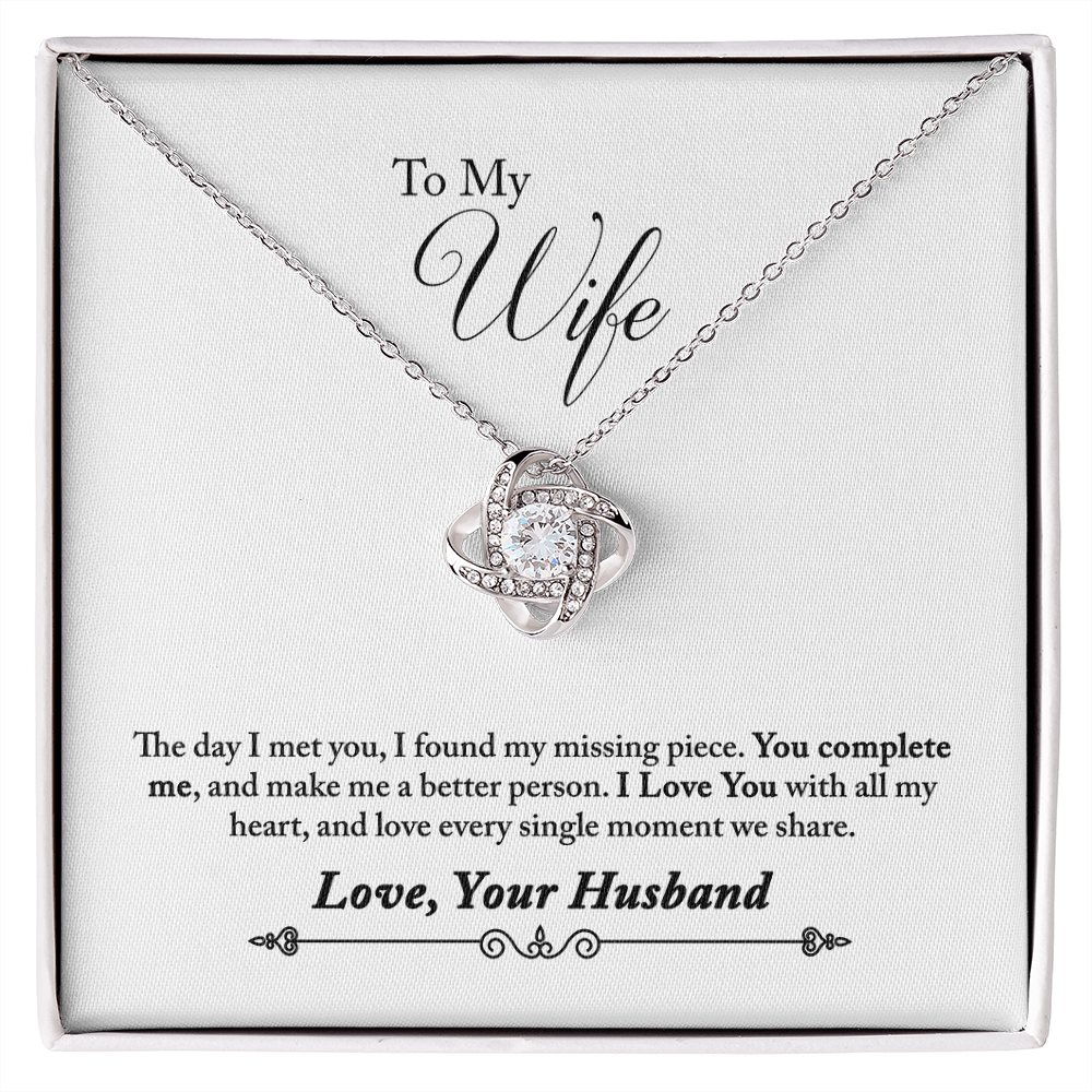 010 To My Wife - Love Knot Necklace