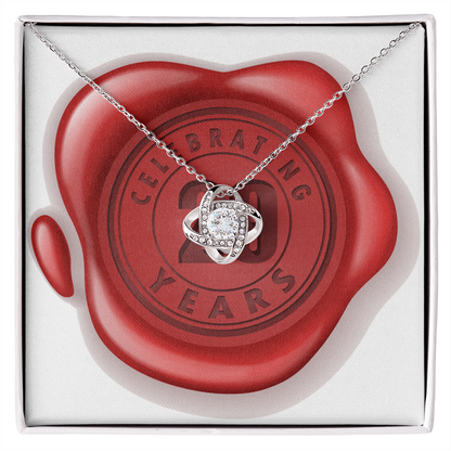 Celebrating 29 Years Anniversary - Love Knot Necklace
