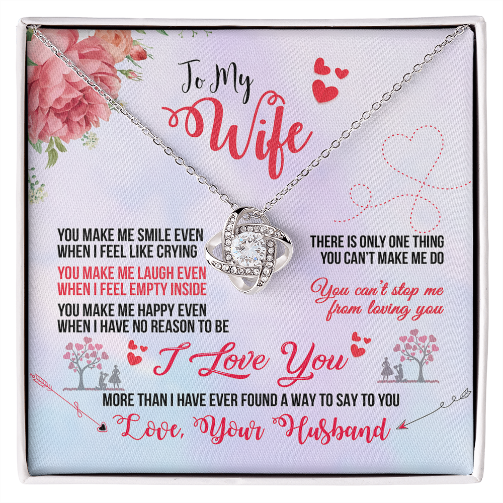 013 To My Wife - Love Knot Necklace