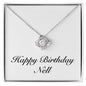 Happy Birthday Nell - Love Knot Necklace