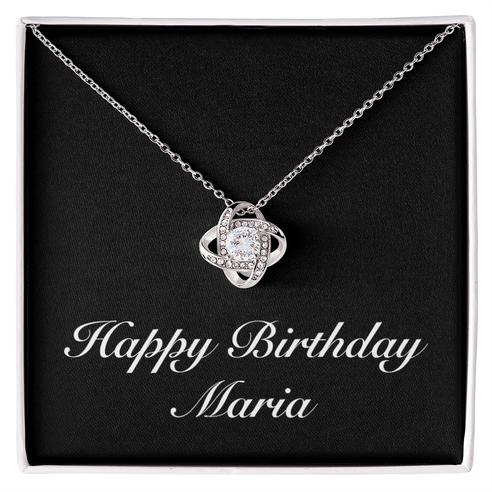 Happy Birthday Maria v2 - Love Knot Necklace