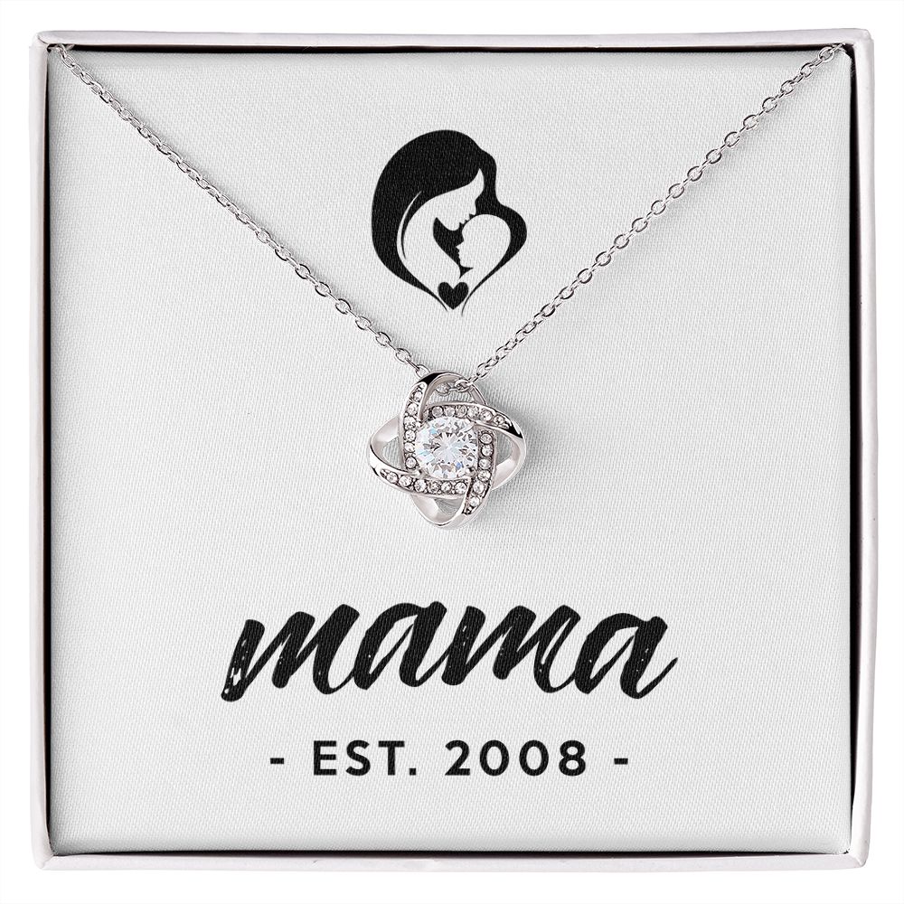 Mama, Est. 2008 - Love Knot Necklace