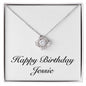 Happy Birthday Jessie - Love Knot Necklace