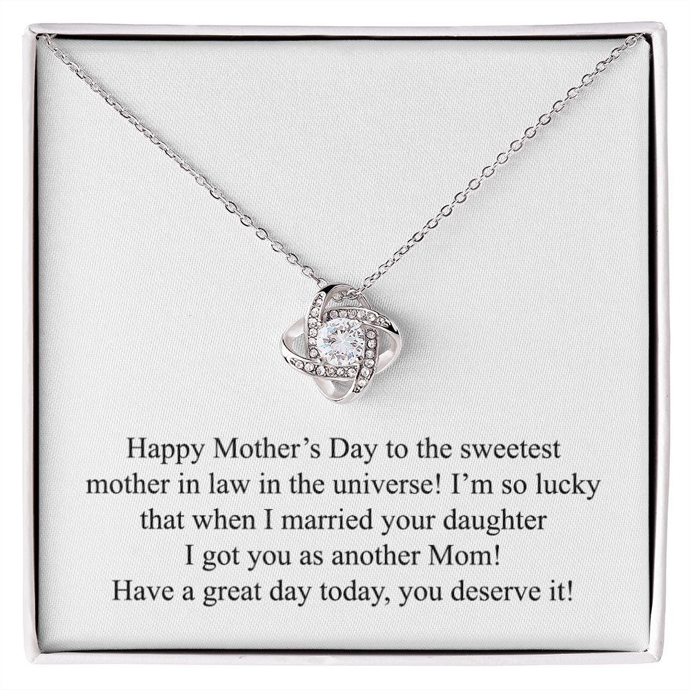 Happy Mother's Day (For Mother In Law) 002 - Love Knot Necklace