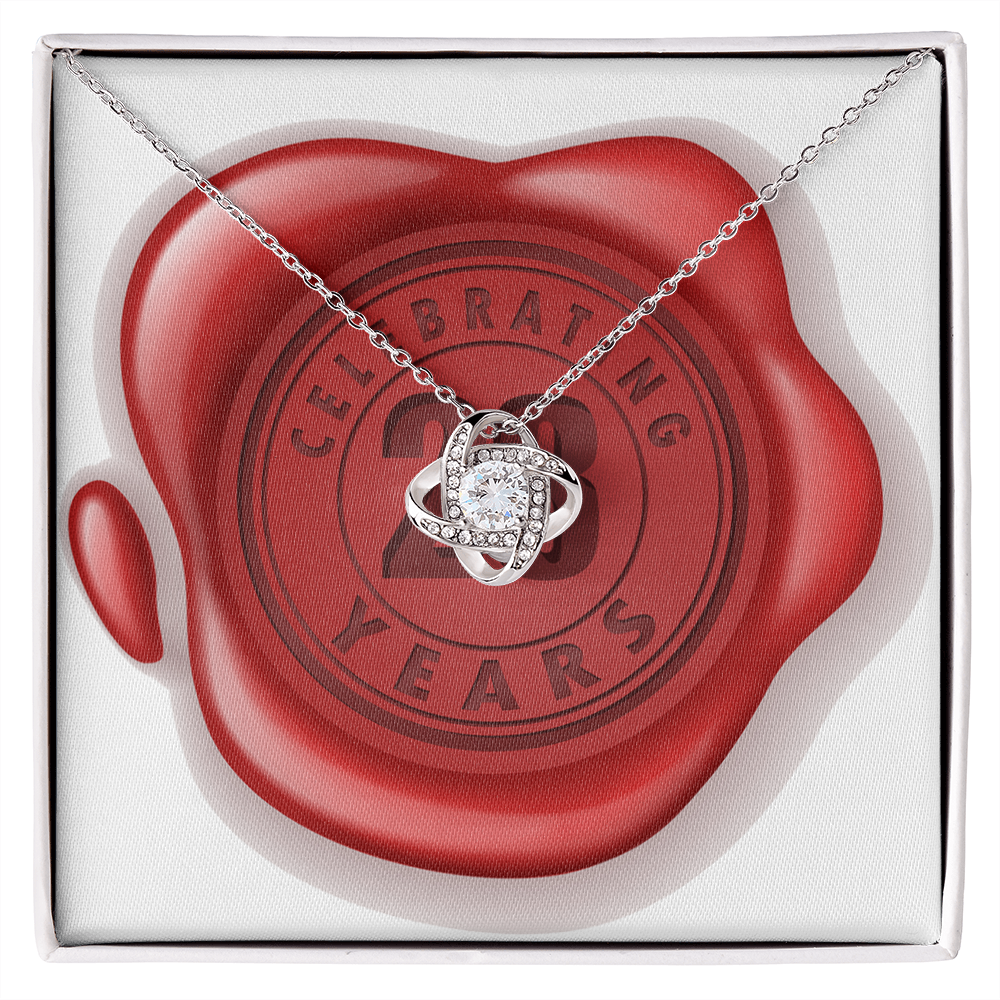 Celebrating 23 Years Anniversary - Love Knot Necklace