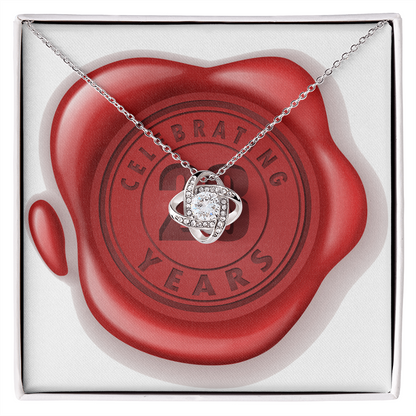 Celebrating 23 Years Anniversary - Love Knot Necklace