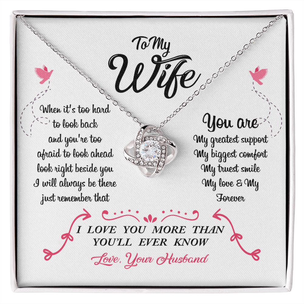 011 To My Wife - Love Knot Necklace