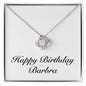 Happy Birthday Barbra - Love Knot Necklace