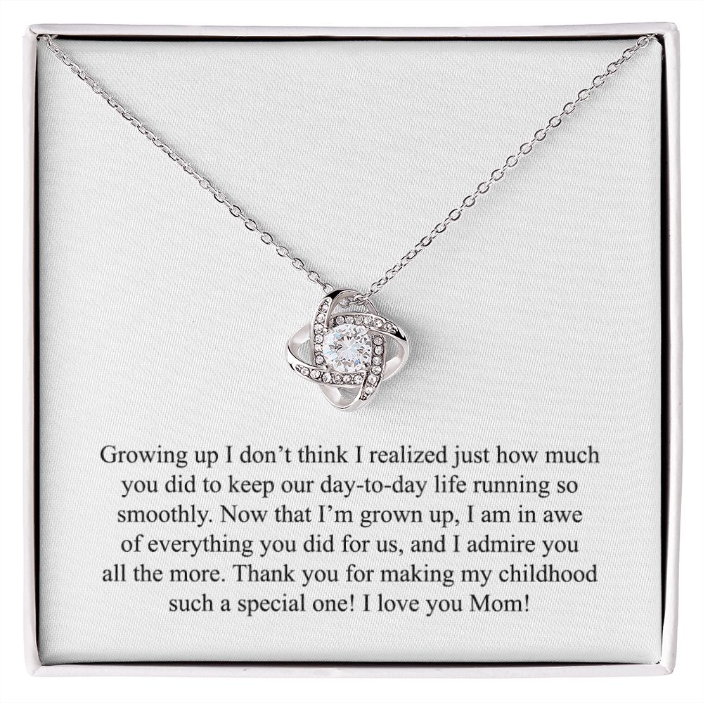Happy Mother's Day (From Daughter) 007 - Love Knot Necklace