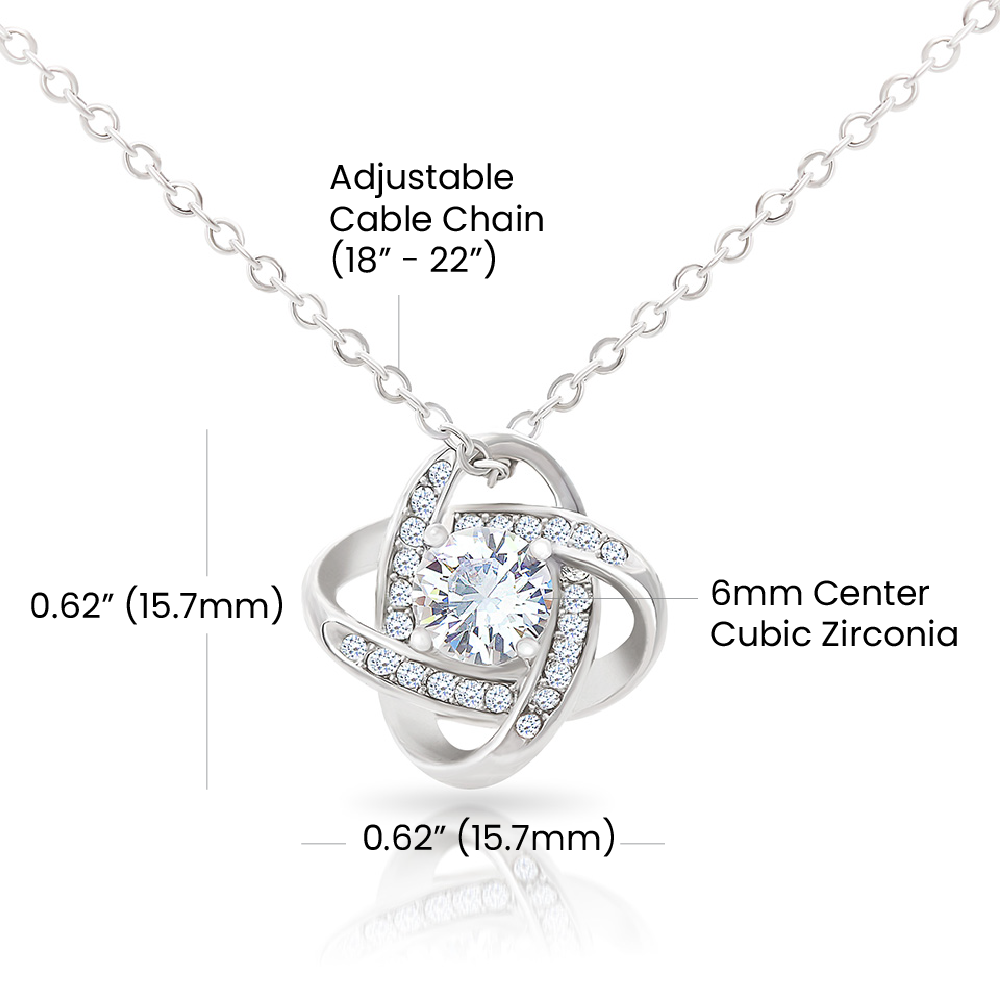 Celebrating 22 Years Anniversary - Love Knot Necklace