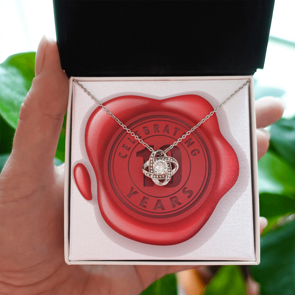 Celebrating 10 Years Anniversary - Love Knot Necklace