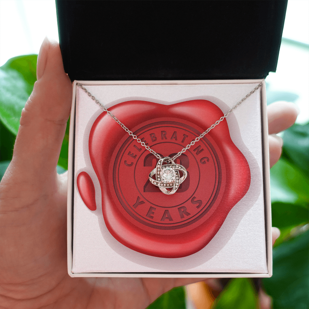 Celebrating 23 Years Anniversary - Love Knot Necklace