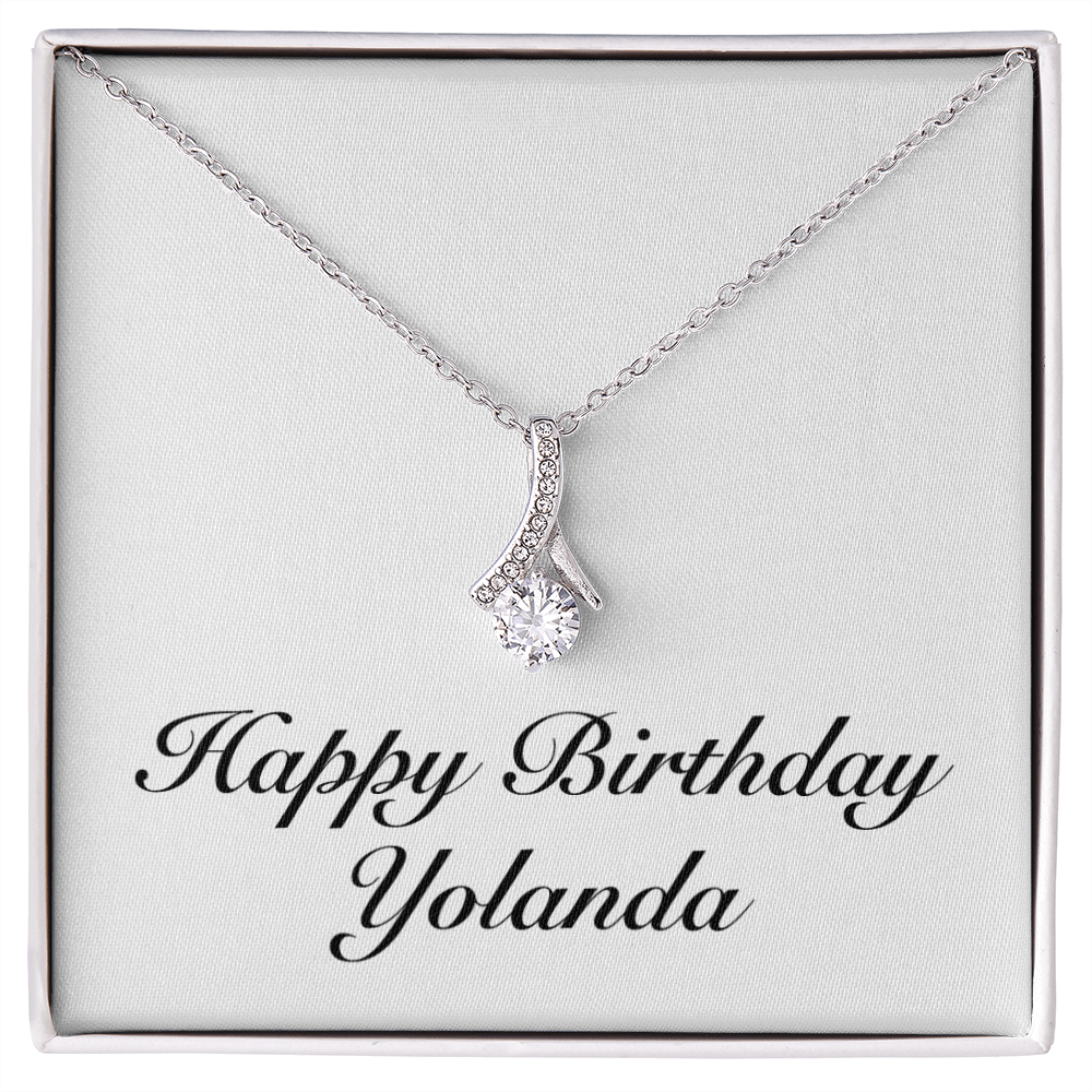 Happy Birthday Yolanda - Alluring Beauty Necklace
