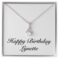Happy Birthday Lynette - Alluring Beauty Necklace