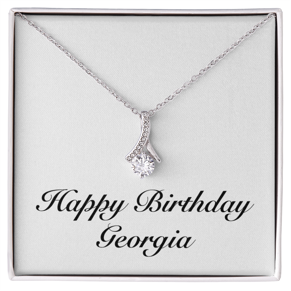 Happy Birthday Georgia - Alluring Beauty Necklace