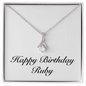 Happy Birthday Ruby - Alluring Beauty Necklace