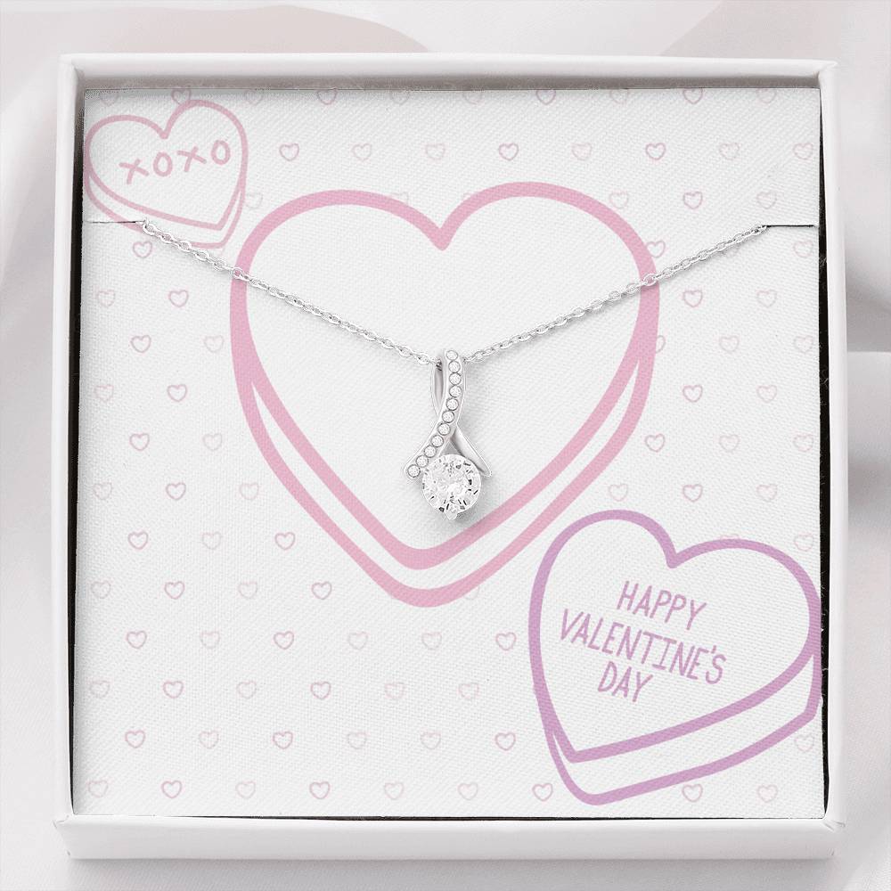 Happy Valentine's Day - Candy Hearts - Alluring Beauty Necklace