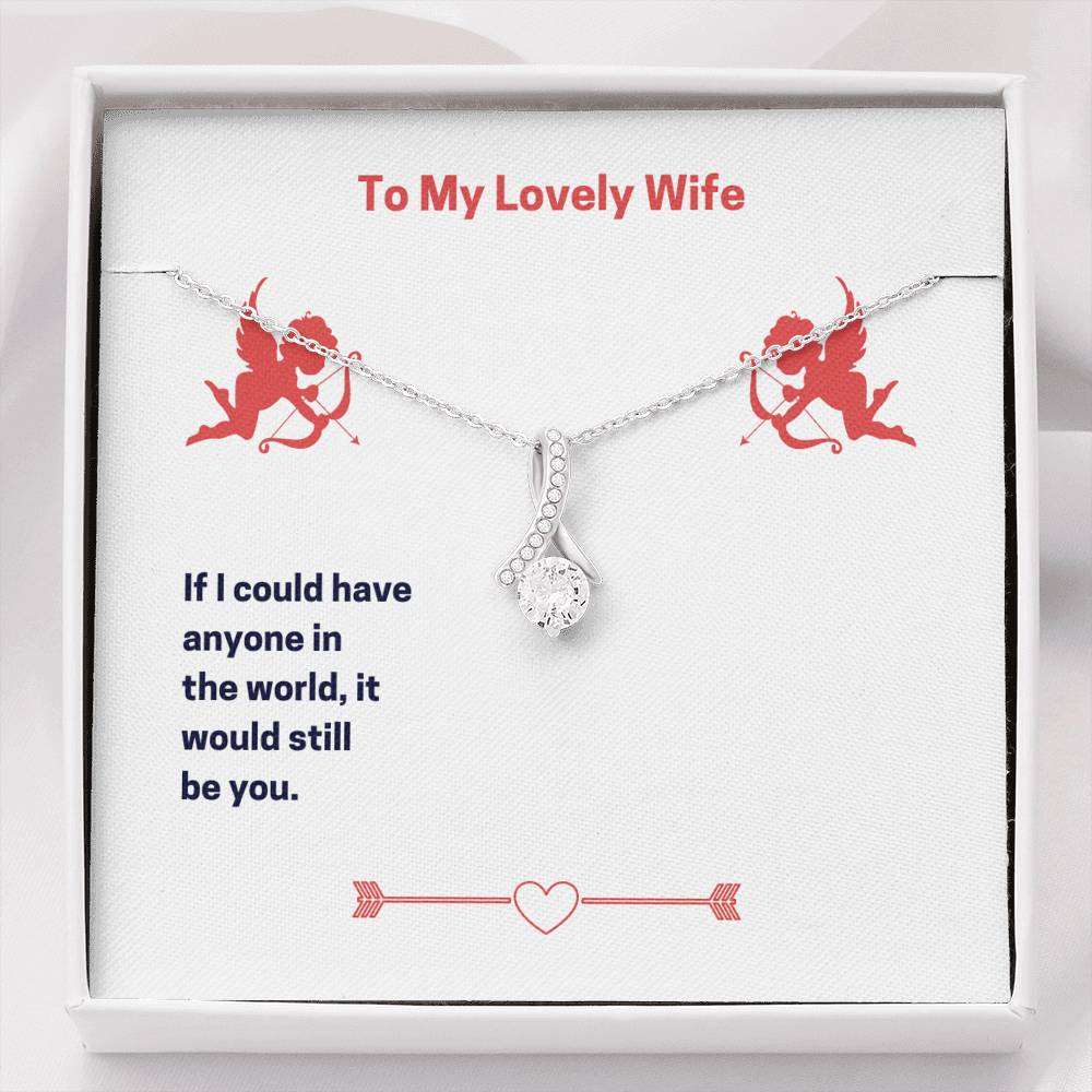 To My Lovely Wife (Valentine's) - Alluring Beauty Necklace
