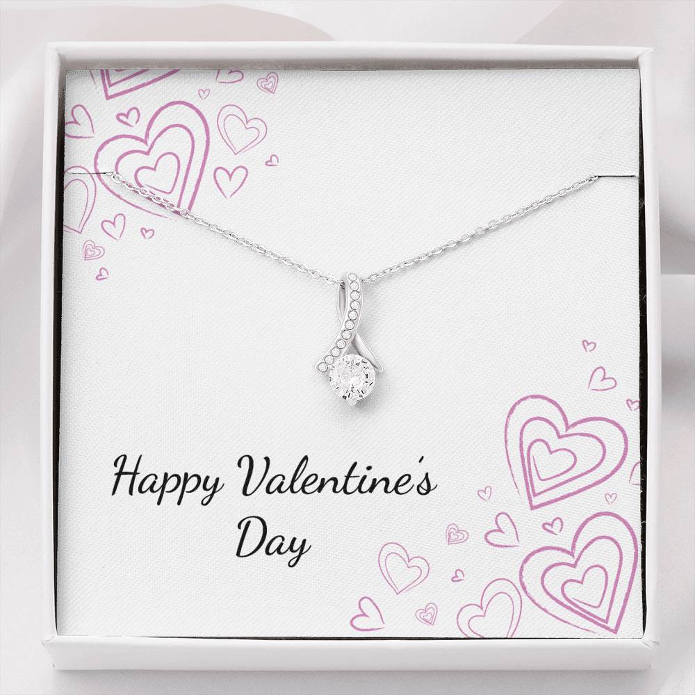 Happy Valentine's Day - Chalk Hearts - Alluring Beauty Necklace