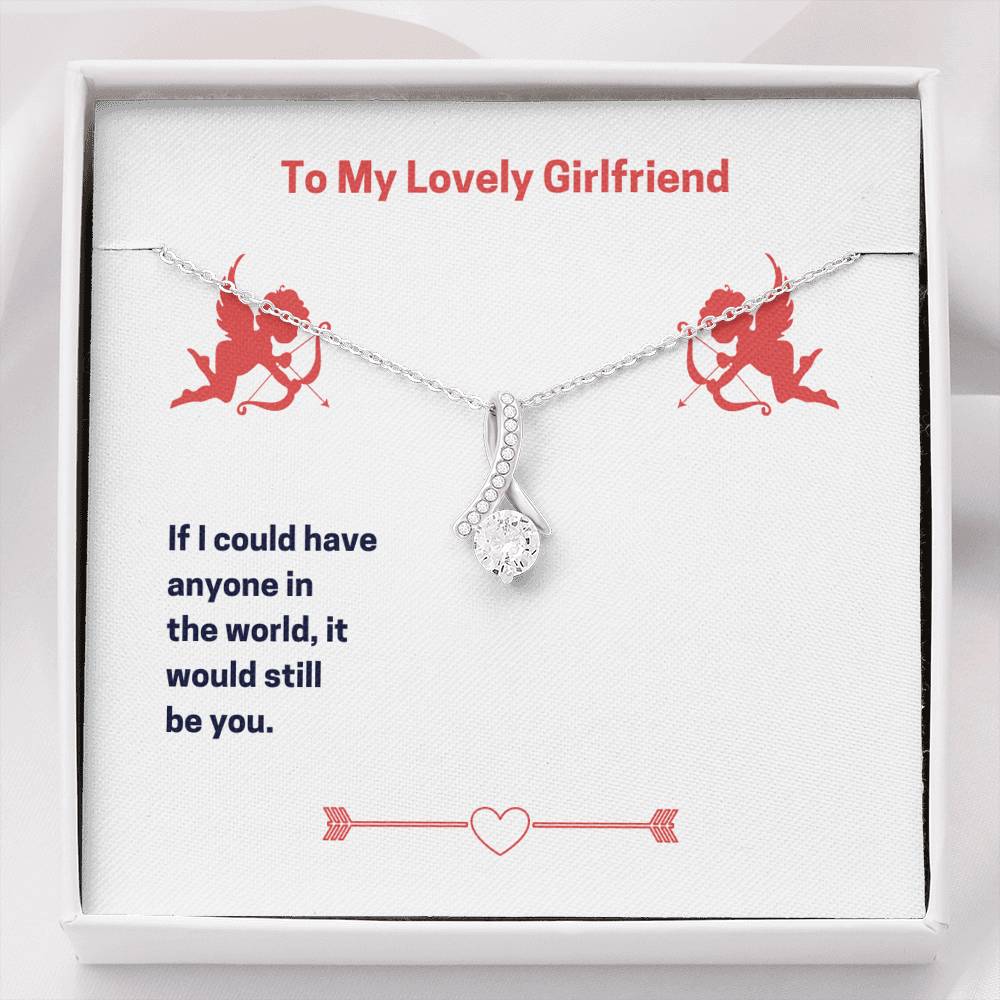 To My Lovely Girlfriend (Valentine's) - Alluring Beauty Necklace