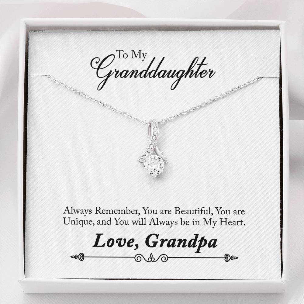 081 - To Granddaughter From Grandpa - Alluring Beauty Necklace