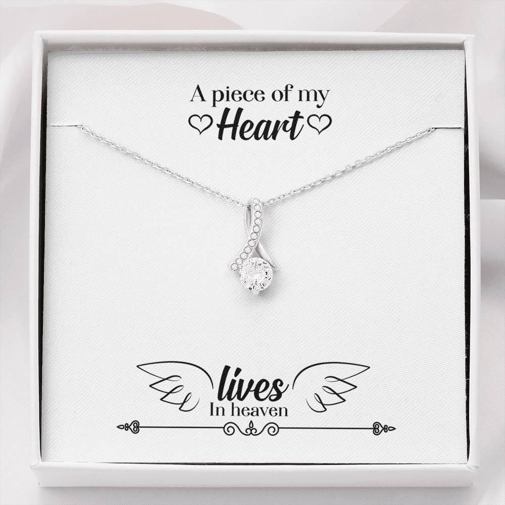 062 - A Piece Of My Heart Lives In Heaven - Alluring Beauty Necklace
