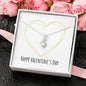 Happy Valentine's Day - Golden Heart - Alluring Beauty Necklace