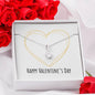 Happy Valentine's Day - Golden Heart - Alluring Beauty Necklace