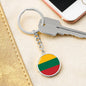 Lithuanian Flag - Luxury Keychain