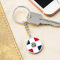 Dominican Flag - Luxury Keychain