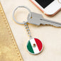 Mexican Flag - Luxury Keychain