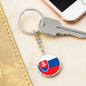 Slovak Flag - Luxury Keychain