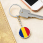 Romanian Flag - Luxury Keychain