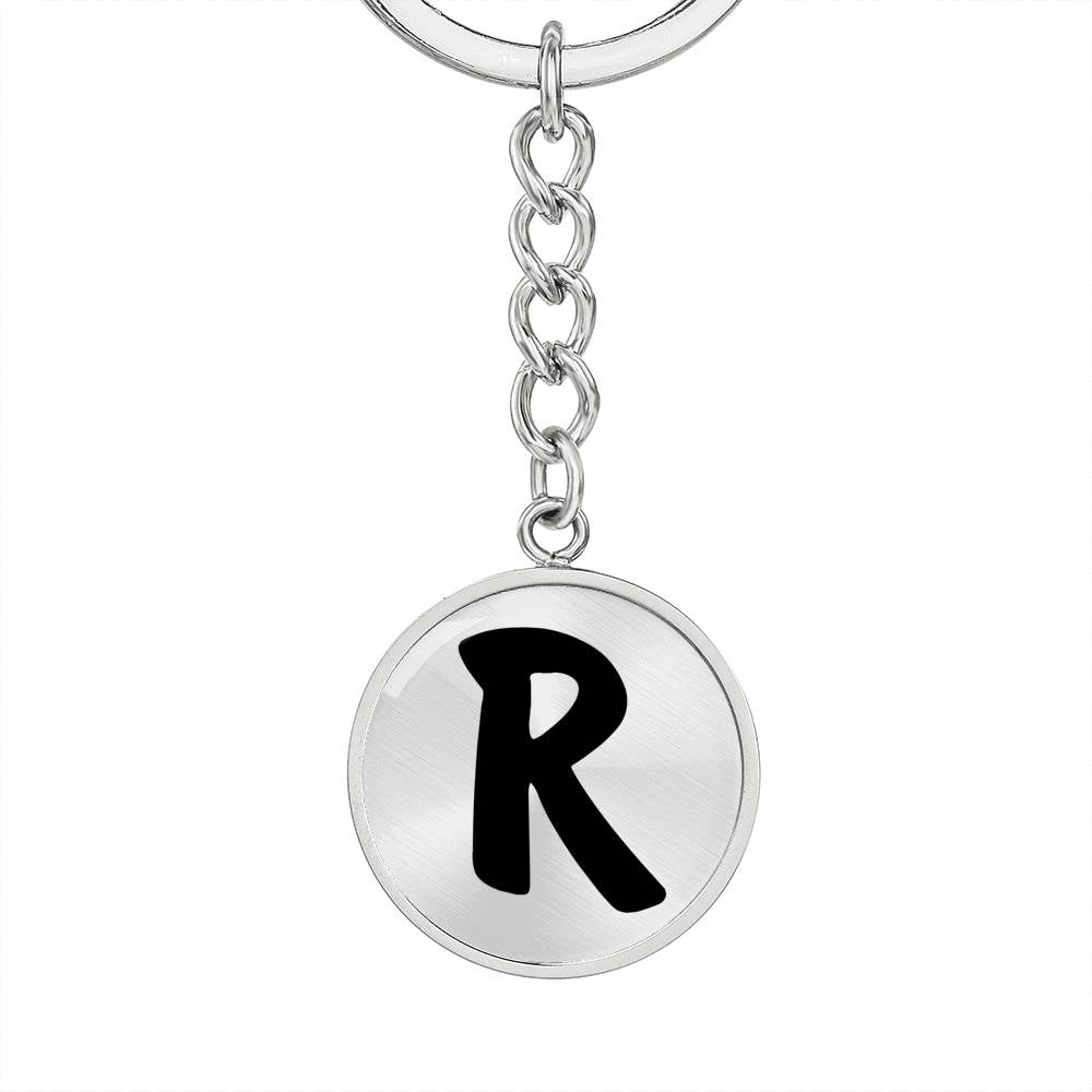 Initial R v1b - Luxury Keychain