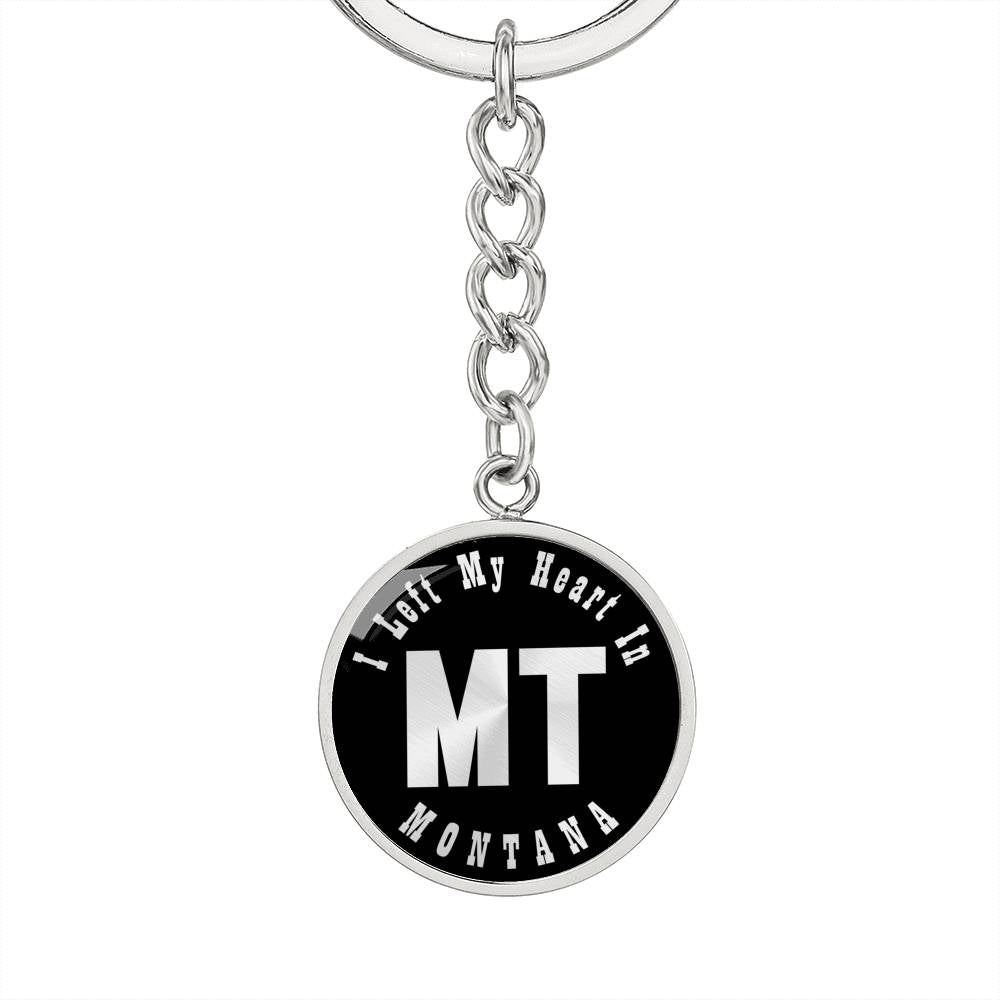 Heart In Montana v02 - Luxury Keychain